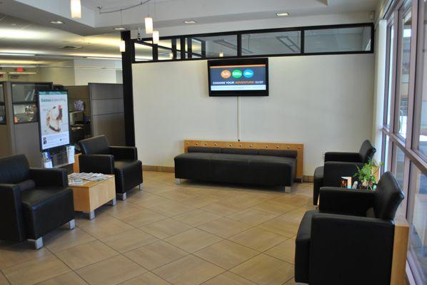 The lobby at the Arrowhead Branch.