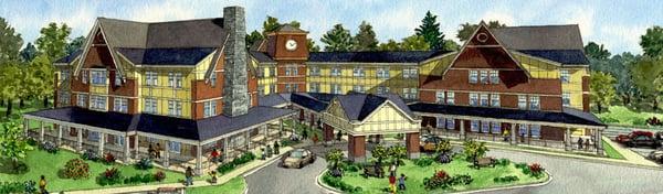 LCB Senior Living, Experts in Senior Living Development & Management - new community artist rendering