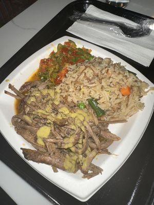 Brisket Jollof plate