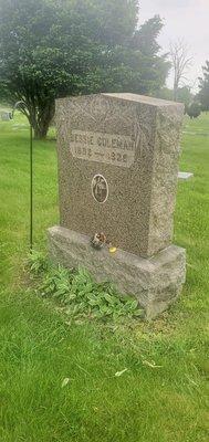 Gravesite of famous pilot Bessie Coleman.