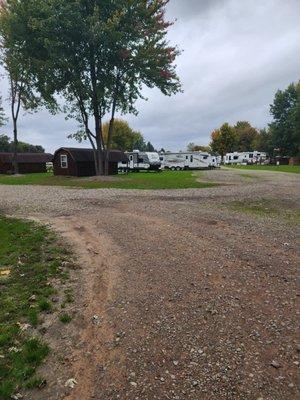 Very closely packed campers