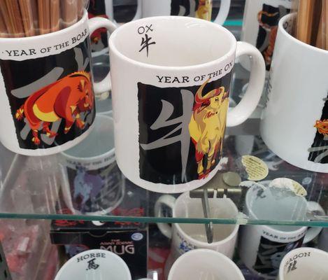 Chinese Zodiac mugs.