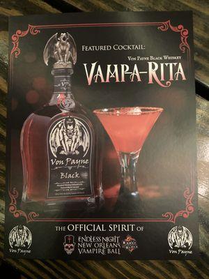 Vamp-A-Rita, a special cocktail available during the Endless Night Vampire Ball 2024.