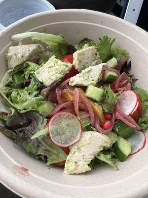 Roasted Beets Salad with chicken