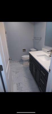 After bathroom remodel