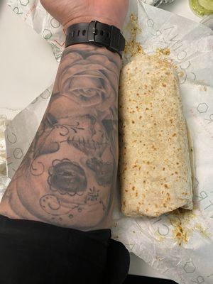 Huge Carna Sada burrito