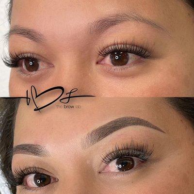 Hybrid Brows (Microblading + Powder Ombré)