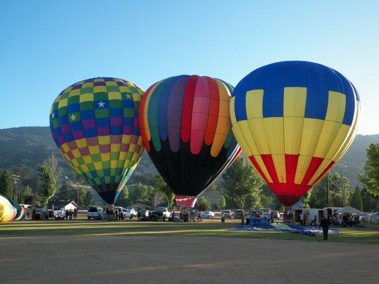 Bear Valley Hot Air Balloon Festival - DLE supplied all the propane for these flying machines!