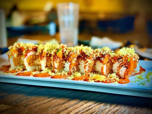 Dynamite Roll remains one of our favorite rolls. Soy wrapped request and so scrumptious.