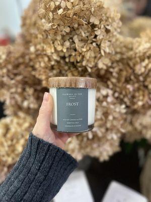 Frost is the perfect holiday scent to cozy up with. Grab yours online or in-store today!