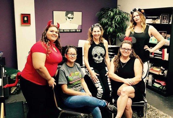 Office staff Halloween party 2016