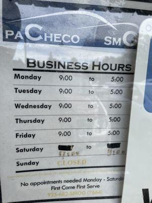 Business Hours