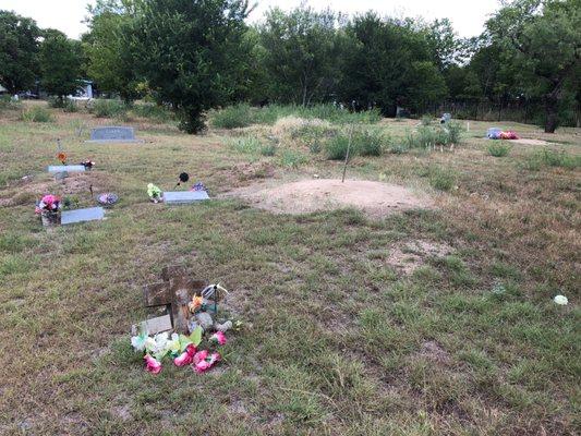 Some graves are still cared for by family members