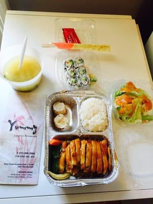 Teriyaki chicken lunch bento 9$!!!