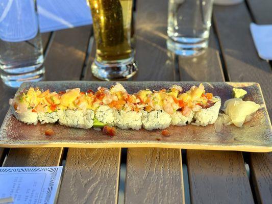 Peruvian roll - my favorite sushi roll here!