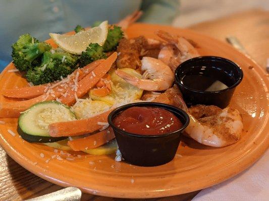 Steamed Shrimp with Veggies