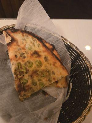 Supposedly a kheema naan.