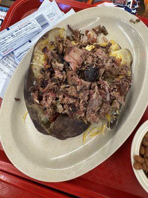 Smokin Stuffed Potato