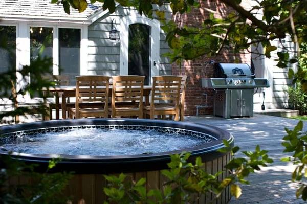 Hot Tub at Gray Barn Cottage