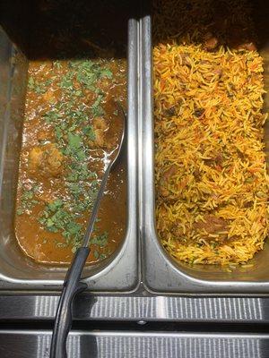 Chicken curry & chicken Biryani