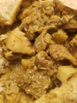 Close up on Curry Chicken