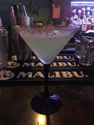 Best cucumber jalapeño martini in San Antonio! Love this bar!