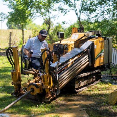 Water Line Spot Repair and Installation services, using either the trenching method of installation, or trenchless method usi...