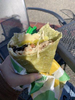 Empty Rotisserie Chicken Cesar wrap