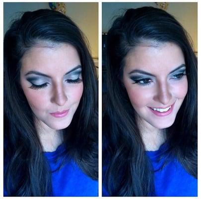 Airbrush makeup for a girls night out!