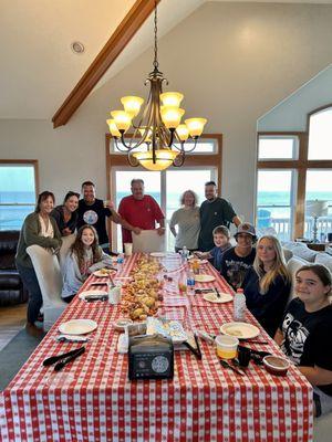 OUTER BANKS BOIL COMPANY brought us dinner, set up & cleaned up! NEW FAMILY FAVORITE