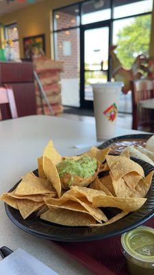 Chips and guacamole