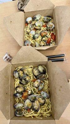 2 Linguine Clams - takeout