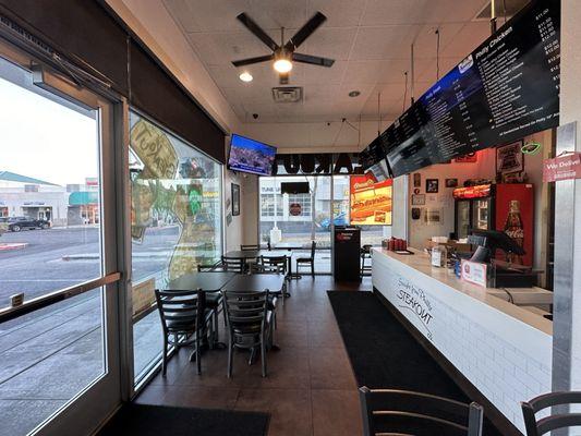 Order counter & seating