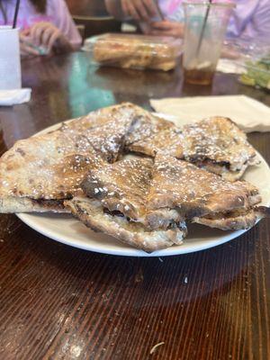 Chocolate hazelnut panini