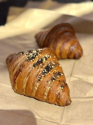 Spicy NYC Croissant and Kouign Brulee Croissant.