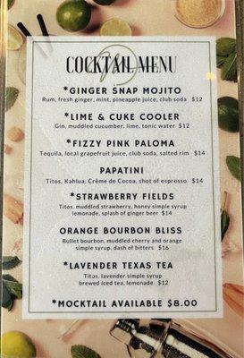 Cocktails & Mocktails