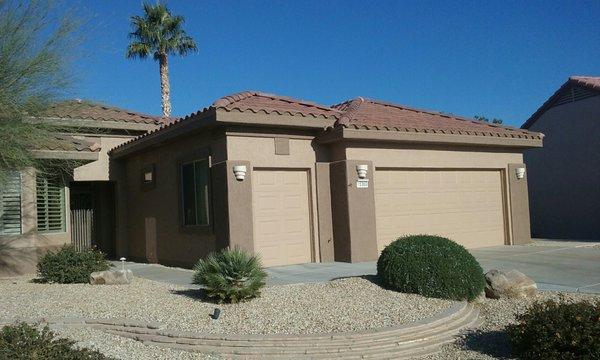 Just finished a Golf Cart and Bathroom addition in Sun City Grand. Customer very satisfied! #golfcartgarage #coronadomodel #suncitygrand