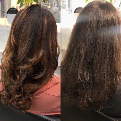 Ombré hair with color ( no bleach ) hair done by marjan jazaery