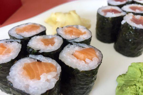 Their salmon roll and their tuna roll