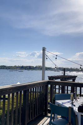 Harbor view from our table