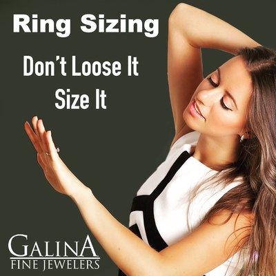 Change is inevitable and if your ring must be resized stop by and we can help you.