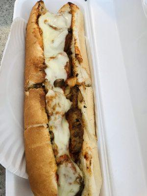 Meatball and sausage grinder