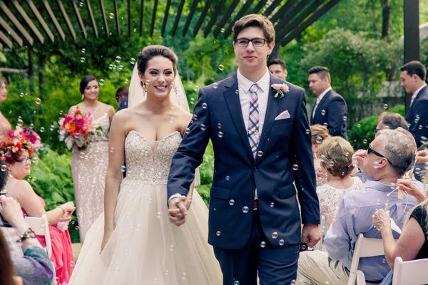 Wedding Ceremony at Umlauf Sculpture Garden