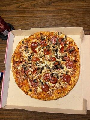 Large pepperoni w/ mushroom