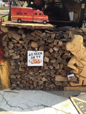 Serious wood pile.