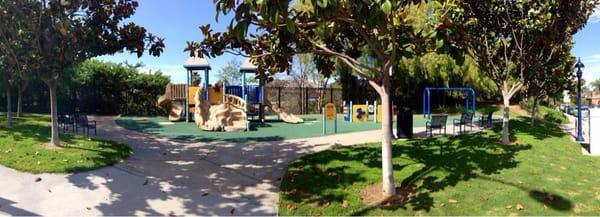 The entire playground at Tweet Street park.