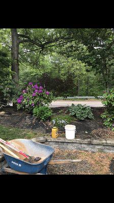 Mulch job Marshfield, MA May 2020