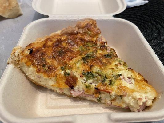 Ham & cheese quiche