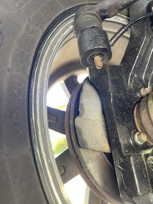 Tie rod nut came off ruining the rim on the inside