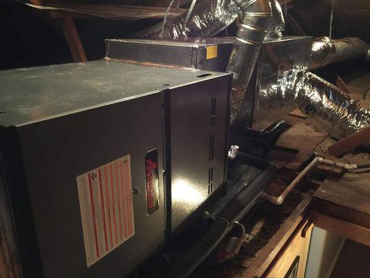 Justed installed new system in this attic